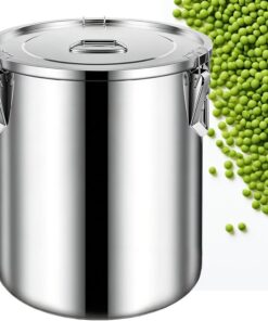 Cajas De Almacenamiento Para Despensa De Cocina - 6L Acero Inoxidable Impermeable | Recipientes De Alimentos Impermeables Para Arroz Cereales, Para Legumbres Harina Azúcar