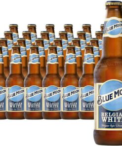 BLUE MOON Brewing Company Belgian White - alc. 5,4% vol. - Cerveza Artesanal de Estilo Belgian White - caja con 24 Botellas de 330 ml
