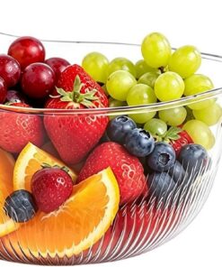 Bol De Arroz Recipiente Colador de Frutas con Asa | Bol para Lavar Frutas Para Granos, Bayas, Legumbres, Preparar Comidas, Pasta, Verduras, Viajes, Camping, Pícnic y más usos