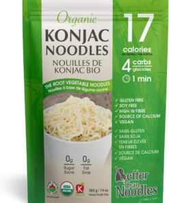 Mejor que los alimentos - Harina Orgánica de Konnyaku y Fideos de Fibra de Avena Orgánica - 11 oz.