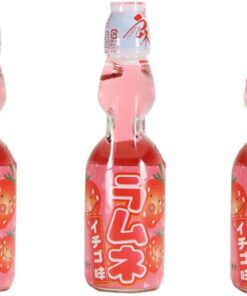 Hatakosen Ramune Strawberry, 200 ml (3 botellas)