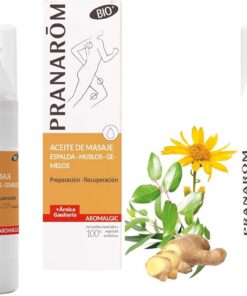 PRANAROM - Aromalgic - Aceite de Masaje - Espalda, Muslos, Gemelos - Árnica y Gaulteria - Preparación, Recuperación, Articulaciones y Músculos - 100ml (Paquete de 2)