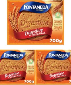 Fontaneda Digestive Original Galletas 700g (Paquete de 3)