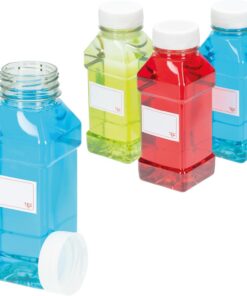 TEC Botellas de jugo de frutas de 500 ml, paquete de 9 botellas de zumo de frutas con tapas de plástico comprobadas sensoriales (9)
