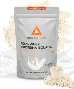 Proteína Isolate 500g Sin Azúcar, Sin Edulcorantes– Aislado de Proteina de Suero, 90% Alta en Proteínas- Recuperación y Definición Muscular| Suplemento Deportivo Proteina Isolada Sin Sabor- Bodyathlon