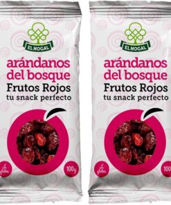 EL NOGAL Frutos Secos Arándanos del Bosque Bolsa, 100 G (Paquete de 2)