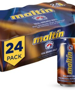 Maltin Polar - Bebida de malta sin alcohol, bebida natural de azúcar de caña (paquete de 24)