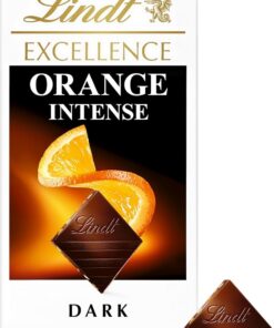Lindt Chocolate EXCELLENCE chocolate negro con naranja, tableta de chocolate puro, chocolate negro aromático, extrafino, cacao con toque a naranja