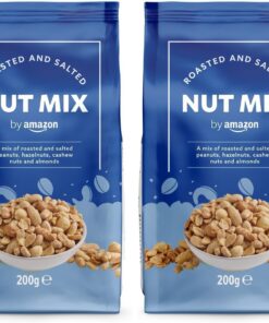 By Amazon Mezcla de frutos secos tostados y salados, 200g (Paquete de 2)