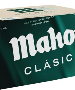 Mahou Clásica, Cerveza Lager Dorada, Pack 24 Botellines x 25cl