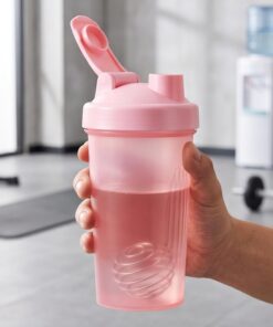 1 botella mezcladora con bola batidora de acero inoxidable de 400 ml, batidos de proteínas de plástico sin BPA, a prueba de fugas, para entrenamiento en polvo, gimnasio, deportes, suministros de
