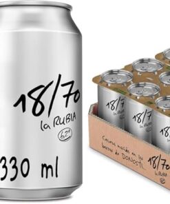 18/70 La Rubia Cerveza Especial Pack Lata, 24 x 33cl (Paquete de 2)