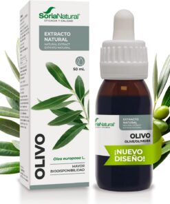 Soria Natural Olivo Extracto – Ayuda a controlar la Tensión – Múltiples Propiedades Hipotensoras – Salud Cardiovascular - 100% Puro - Botella de 50 ml