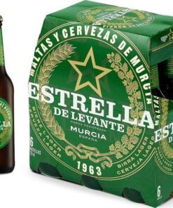 Estrella de Levante Cerveza, 6 x 25cl