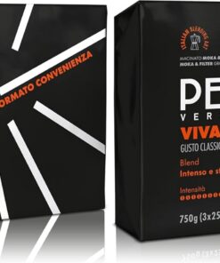 Pellini N.42 Tradicional, Café Molido para Moka de Sabor Vigoroso e Intenso, Mezcla de Arábica y Robusta con Tueste Decidido, 3 Paquetes de 250g (Paquete de 2)