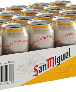 San Miguel Radler, Cerveza con Zumo de Limón, Pack 24 Latas x 33cl