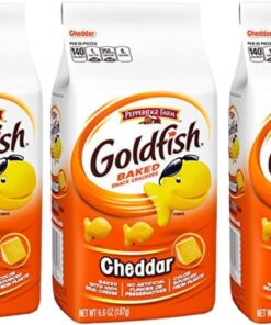 Pepperidge Farm Goldfish, Cheddar, bolso de 6,6 onzas (paquete de 3)
