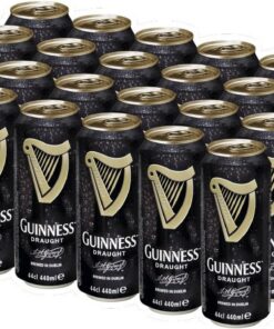 Guinness Draught Cerveza - Caja de 24 Latas x 440 ml - Total: 10.56 L