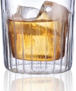 MasterPro Foodies Mixology - Juego de 2 Vasos de 290 ml - Fabricados en Resistente Vidrio Borosilicato Doble Pared - Elegantes Vasos Ideales para Cualquier Ocasión