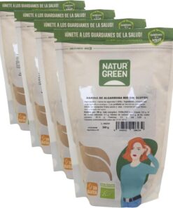 NaturGreen Harina de Algarroba, en Polvo, 500g (Paquete de 4)
