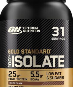 Optimum Nutrition Gold Standard 100% Proteína de Suero Aislada en Polvo, Sabor Chocolate, 930g, 31 Servicios
