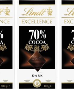 EXCELLENCE BLOCK 70% DARK CHOCOLATE (Paquete de 3)