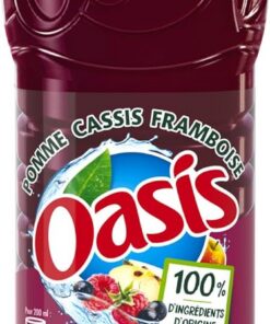 Oasis Frambuesa Grosella Negra Manzana 1L - 100% Natural Original