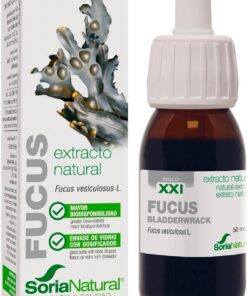 Soria Natural Fucus Extracto - Ayuda a Controlar el Peso, Efecto saciante - 100% Puro - Favorece los Planes de Alimentación Saludable - Botella de 50 ml