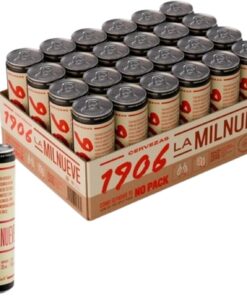 1906 Reserva Especial - Cerveza Lager Extra, Pack de 24 Latas x 33 cl, Sabor Amargo y Aroma Tostado, Galardonada Internacionalmente, 6,5% Volumen de Alcohol