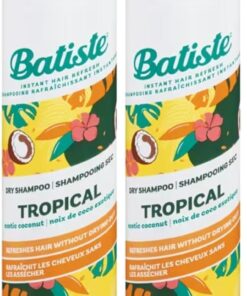Batiste Tropical Coconut Exotic Dry Shampoo Champú (Ad1161), Incoloro, Aromatic, 200 Mililitros, El embalaje puede variar