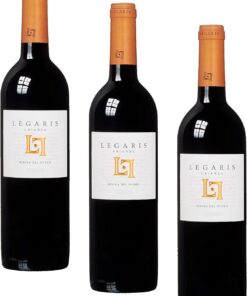 Legaris Crianza - Vino tinto DO Ribera del Duero, Tempranillo - 75cl (Paquete de 3)