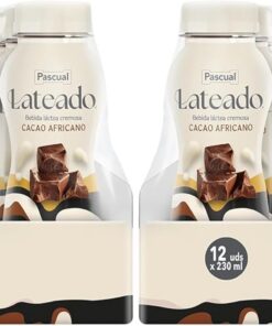Pascual Lateado - Batido de Chocolate con Cacao Africano - Bebida Láctea Cremosa - Caja de 12 Briks de 230 ml (Paquete de 2)