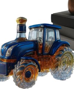 Decantador de licor – Contenedor de alcohol vacío en forma de tractor | decantador de vodka bourbon para decoración del hogar, bar, oficina, restaurante, hombres, papá, cumpleaños u ocasión