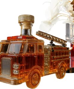 Botella de licor | 300 ml botella con forma de camión de bomberos – Decantador de licores – para cócteles, bares, caseros, bodas, etc