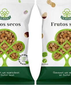 El Nogal Frutos Secos Cacahuete Repelado Salado Bolsa (Paquete de 2)