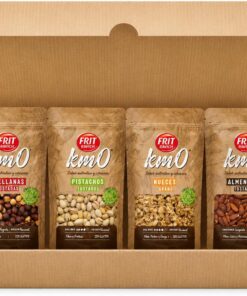 Set de Frutos Secos Surtidos – Avellanas Tostadas, Pistachos, Nueces y Almendras – Snack Saludable Rico en Proteína y Fibra – Caja de 4 Bolsas de 130 gr c/u,