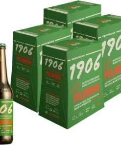 1906 - Galician Irish Red Ale, Cerveza Premium, 24 Botellas x 33 cl | Cuatro Maltas, Cuatro Lúpulos, Dry Hopping Provoak, Notas a Tofe y Avellana, 5% Volumen de Alcohol