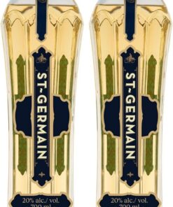 St-Germain French Artisanal Elderflower Liqueur, 20% vol., 70 cl / 700 ml, Licor elaborado con flores de saúco recogidas a mano, sin sabores artificiales (Paquete de 2)