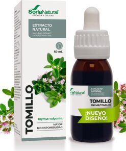 Soria Natural Extracto de Tomillo - Salud del Sistema Respiratorio y Defensas, Sistema inmune - Extracto Natural Concentrado - Botella con 50 ml