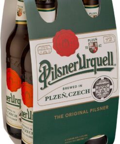 Pilsner Urquell Cerveza - Paquete de 4 x 330 ml - Total: 1320 ml