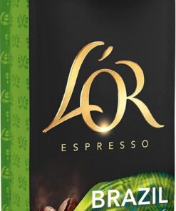 L'OR Espresso Brazil Café en Grano Natural 100% Arábica | 500g | Intensidad 6, 100% Arábica, 100% Natural