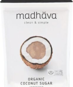 Madhava Naturally Sweet Organic Pure & Sin refinar azúcar de coco, 16 onzas