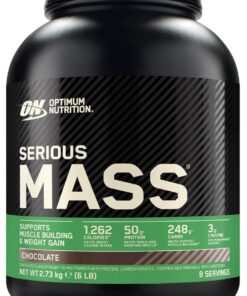 Optimum Nutrition Serious Mass Proteína para Ganar Peso, Sabor Chocolate, 2.73kg, 8 Servicios