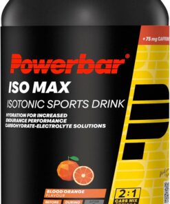 Powerbar Isomax Blood Orange 1200g - Bebida Deportiva Isotónica - 5 Electrolitos + C2MAX + 75mg Cafeína