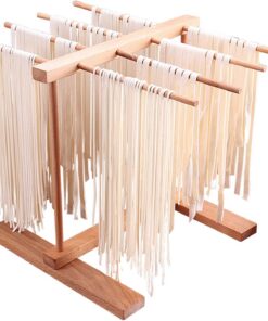 Estante de secado de pasta de madera hecho a mano Vermicelli Linguine Pasta Secadora de fideos Soporte colgante Fideos Estante de secado
