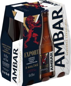 Ambar Export - Pack 6 botellas x 33cl - 7.0% Volumen de Alcohol.