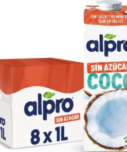 Alpro Bebida Vegetal de Coco sin Azúcar 8x1L