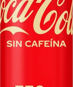 Coca-Cola Sin Cafeína Sabor Original, Refresco de Cola, Lata 330 ml | Bebida de cola sin cafeína, sabor original, excelente para compartir, reuniones y consumo diario