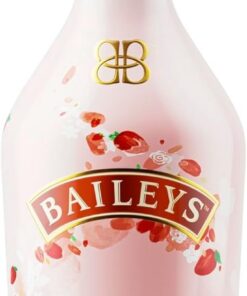Baileys Strawberries & Cream, licor de crema de whisky irlandesa con certificación B-Corp, 700 ml