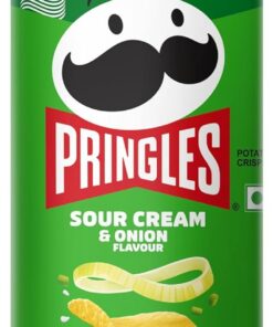 Pringles Sabor Crema Fresca & Cebolla | Chips de Patata | Chips de patata con crema fresca y cebolla | Snack crujiente | Snacks crujientes para películas, juegos & más | Caja